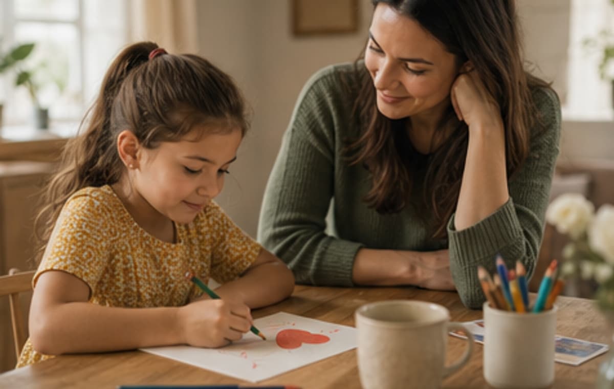 Photorealistic parenting scene for Games That Avoid the Summer Brain Drain