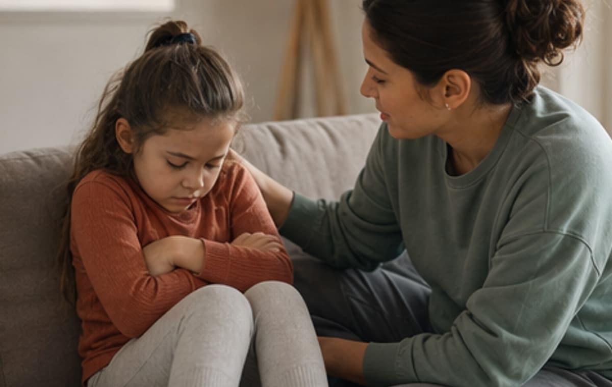 Photorealistic parenting scene for Sing your Heart Out or Not