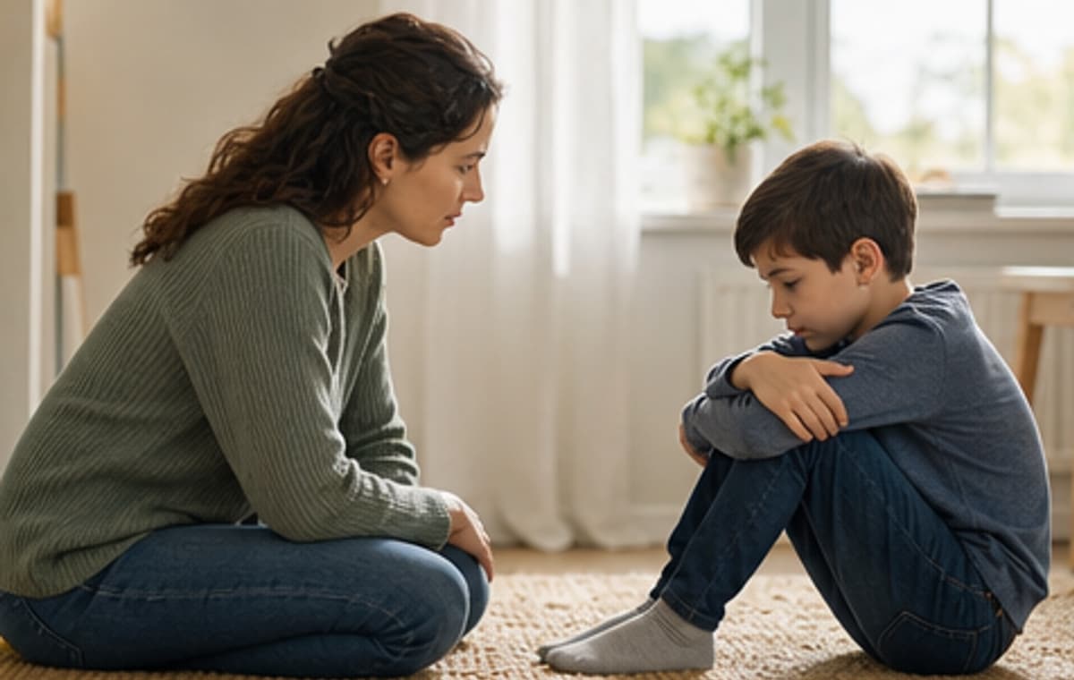 Photorealistic parenting scene for Allergic to Silence
